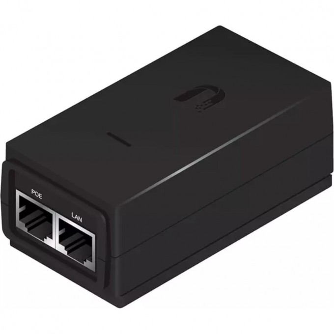 Инжектор UBIQUITI POE-24-24W-G с PoE, 220 VAC -> 24VDC 1A - с кнопкой Reset и удаленной перезагрузкой POE-24-24W.b.p